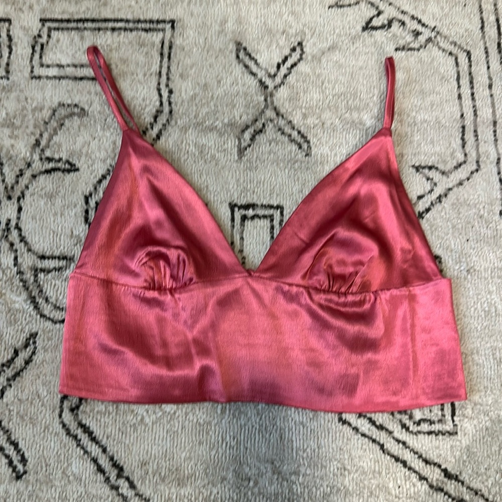 Zara pink crop top, size M